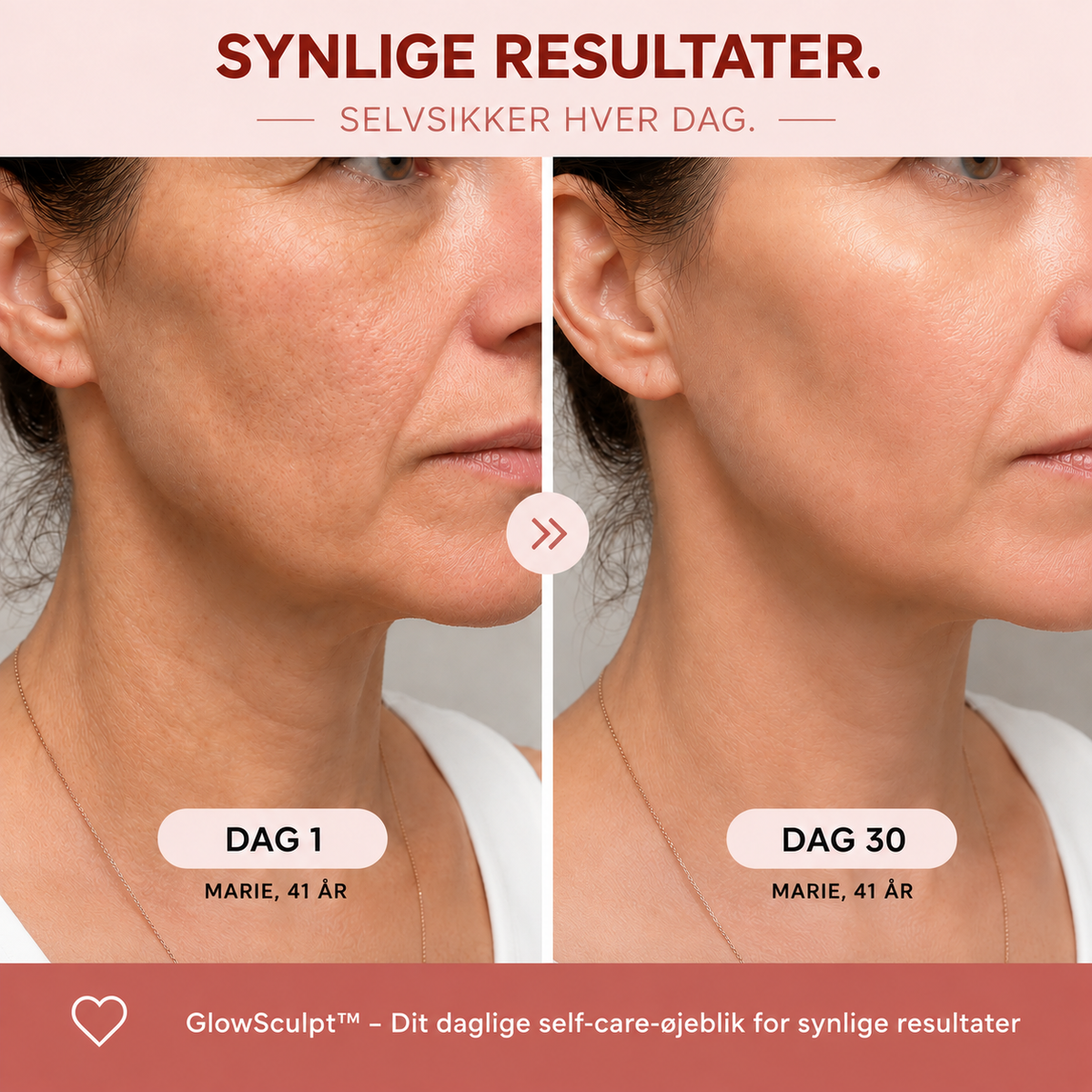 GlowSculpt™ LED-ansigts- & halsplejer – For et friskere, mere løftet look.