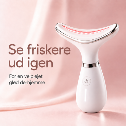 GlowSculpt™ LED-ansigts- & halsplejer – For et friskere, mere løftet look.
