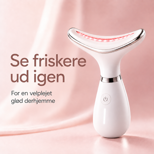 GlowSculpt™ LED-ansigts- & halsplejer – For et friskere, mere løftet look.
