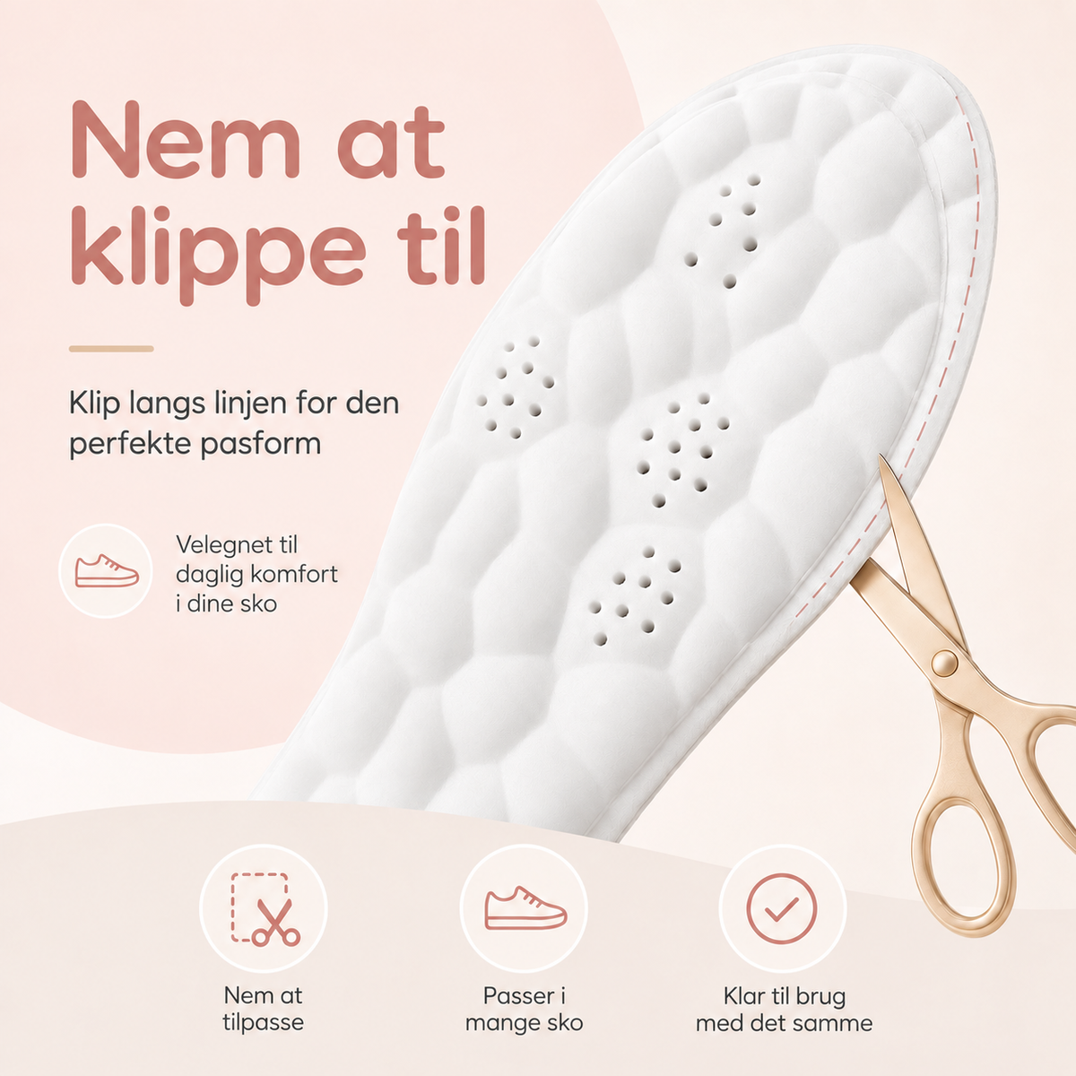 StepRelief™ Komfortsåler — Mere støtte. Mindre ømme fødder.