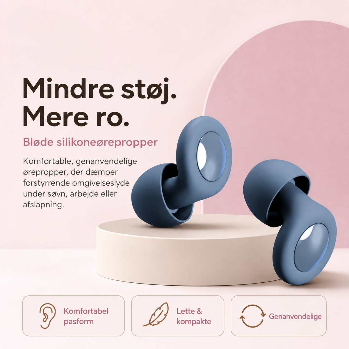 CalmLoop™ Ørepropper — Mindre støj, mere ro.