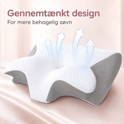 SleepCurve™ Ergonomisk Pude — Formet til hoved, nakke og skuldre.