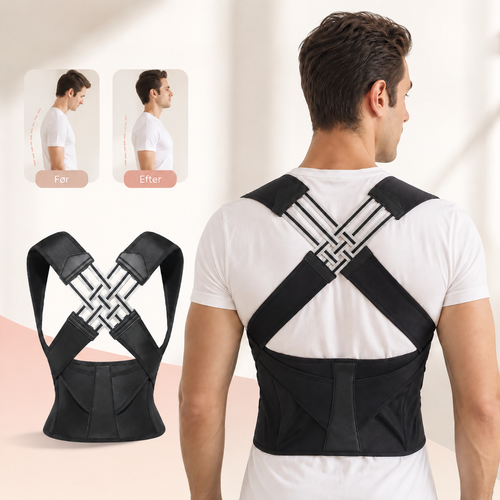 PostureFlow™ Holdningsstøtte — Støtter en mere oprejst holdning.