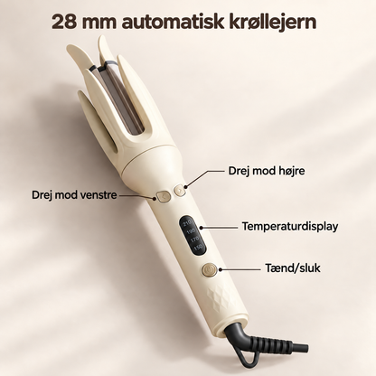 CurlMate™ Automatisk Krøllejern — Din nemme vej til smukke krøller.