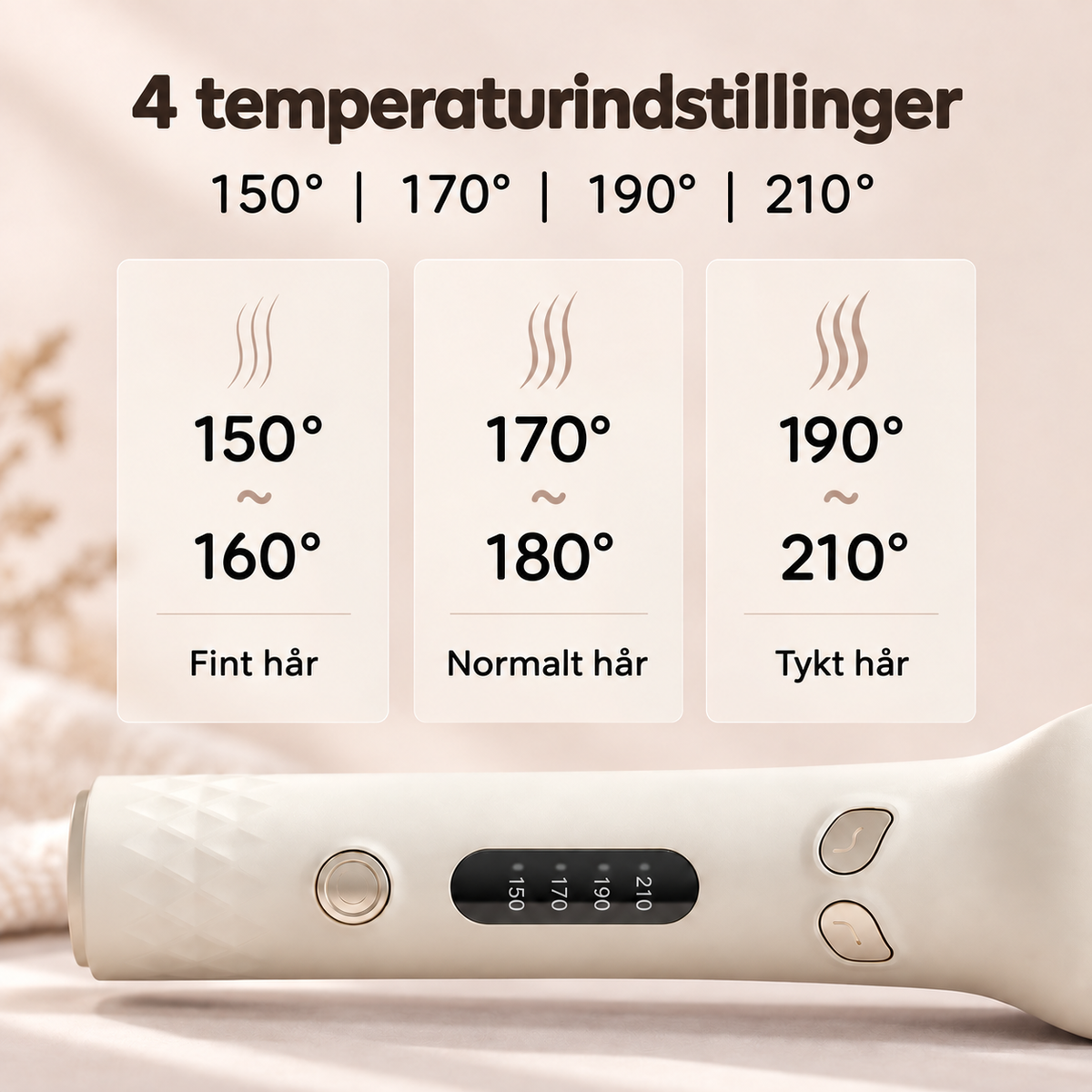 CurlMate™ Automatisk Krøllejern — Din nemme vej til smukke krøller.