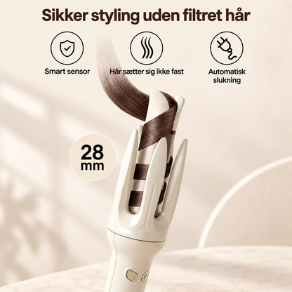 CurlMate™ Automatisk Krøllejern — Din nemme vej til smukke krøller.