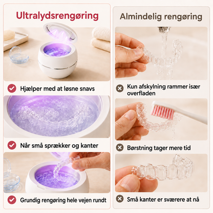 CleanDent™ Ultralydsrenser — Grundig rengøring.